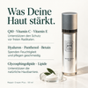 Repair Cream Plus mit Q10, Vitamin C und E, Hyaluron, Panthenol, Betain und Lipiden für Feuchtigkeit und Hautbarriere.