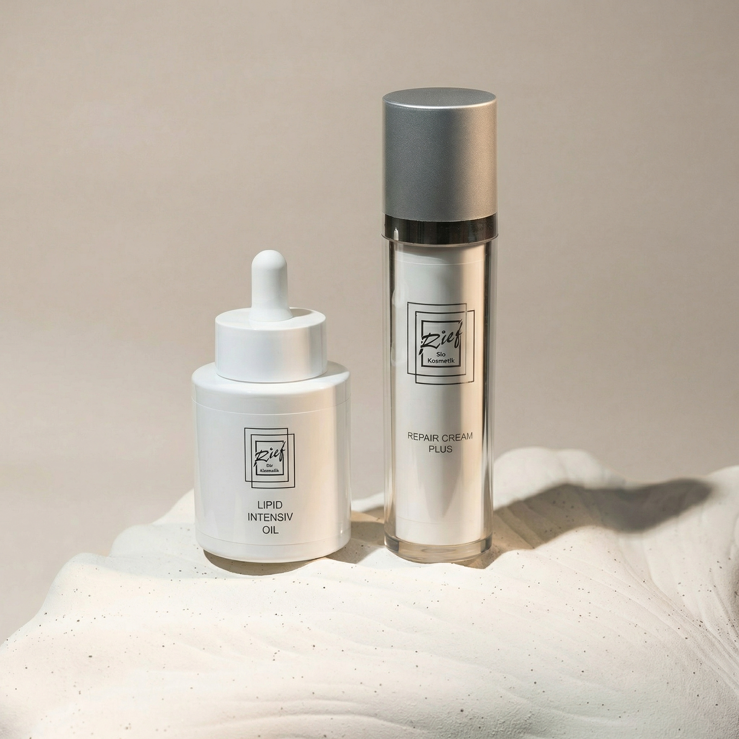 Repair Cream Plus und Lipid Intensiv Oil zur Pflege bei empfindlicher Haut und Couperose – barrierestärkende Wirkstoffpflege ohne Alkohol